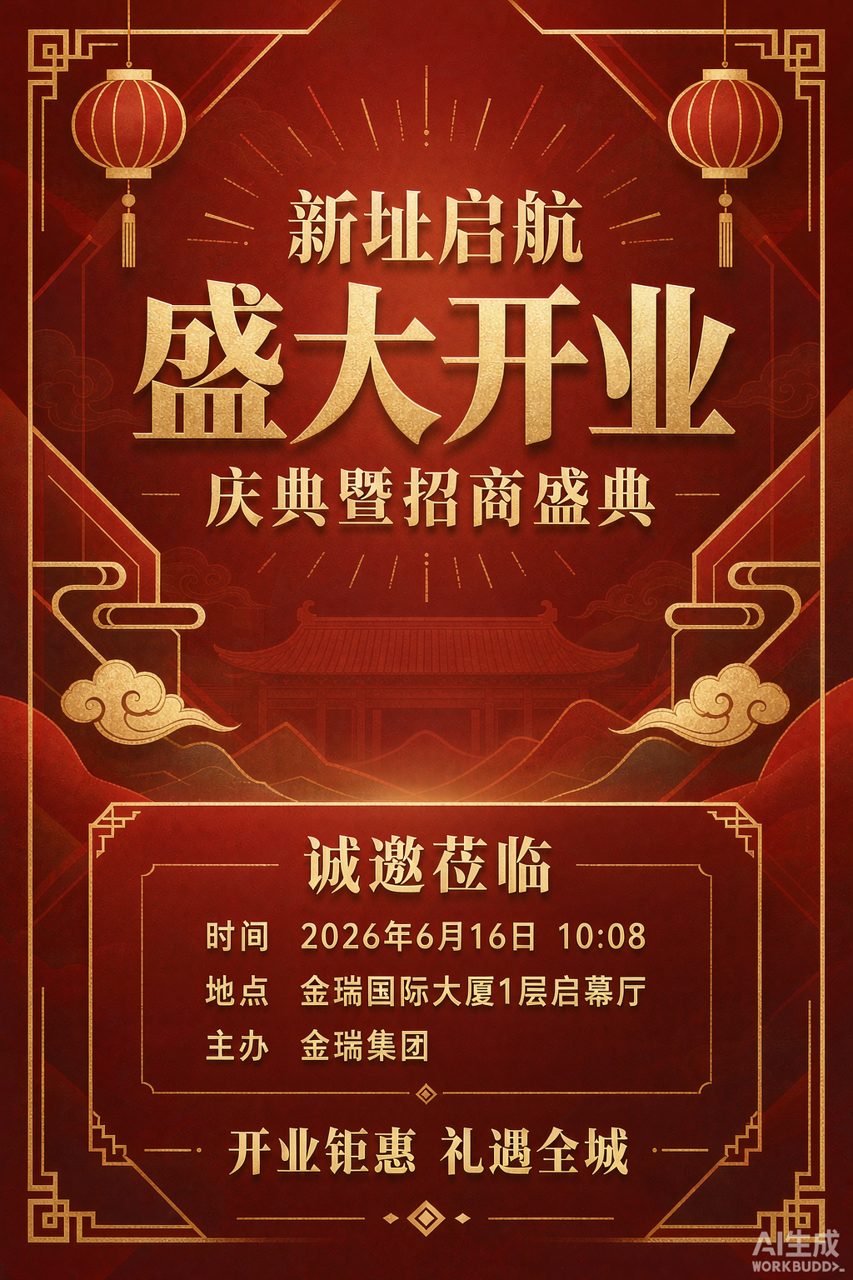活动海报样例